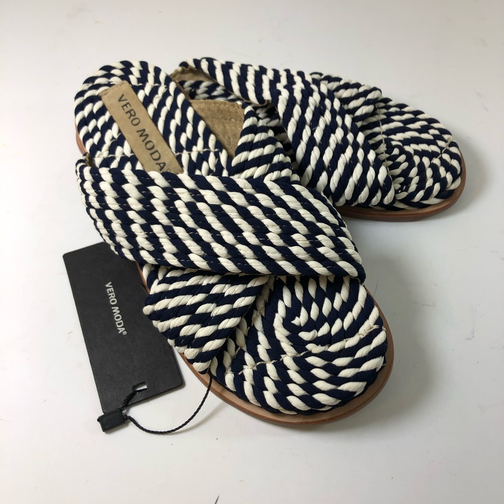 Women Vera Moda NWT rope slides sz 7 - Picture 4 of 5